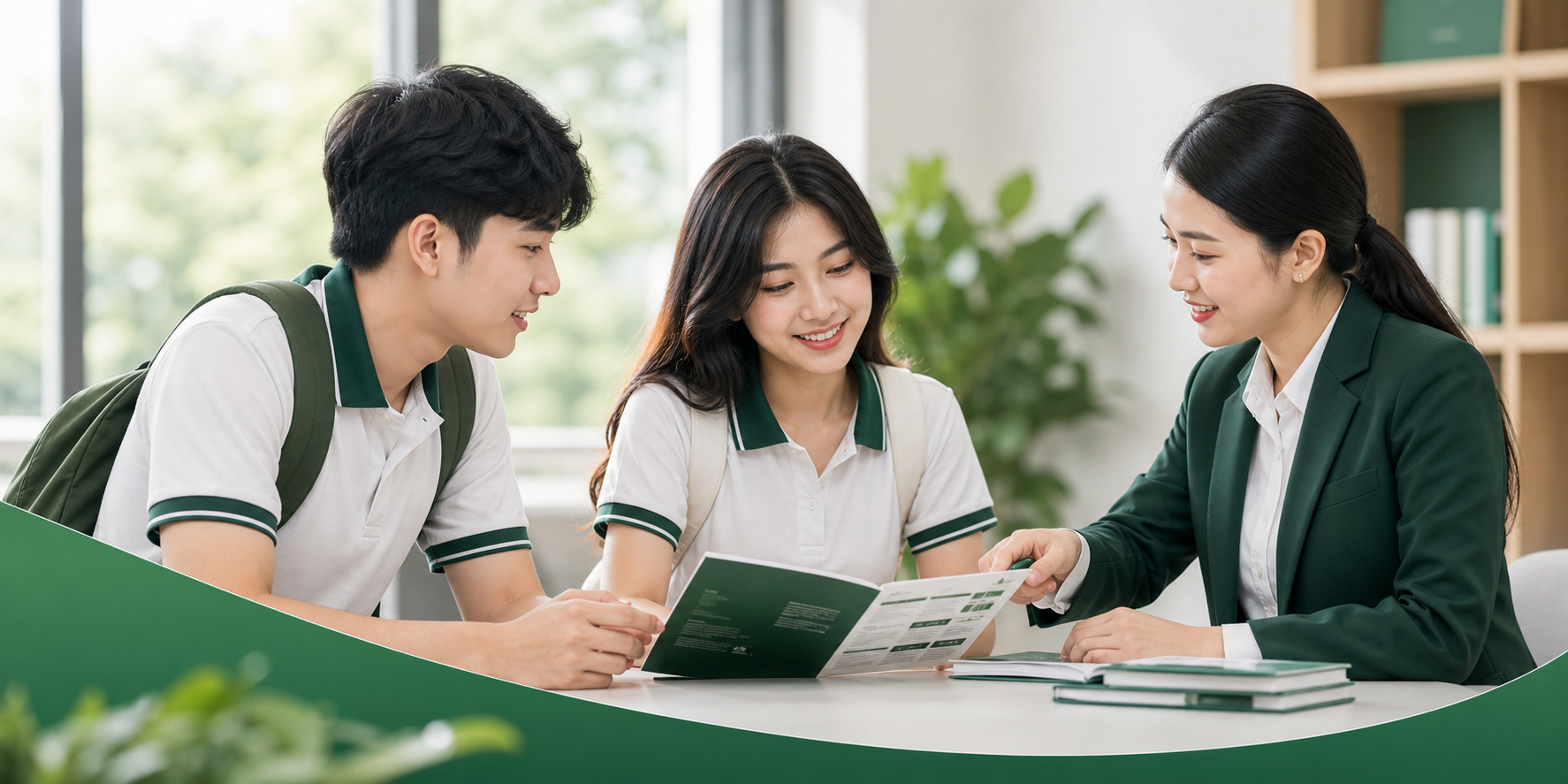Thí sinh được tư vấn tuyển sinh tại Đại học Đông Đô